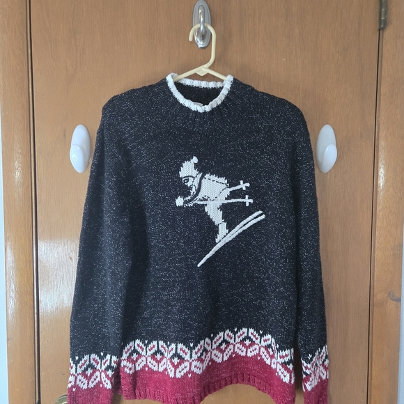 Christopher & Banks Sweaters - Black and Red Ski Sweater